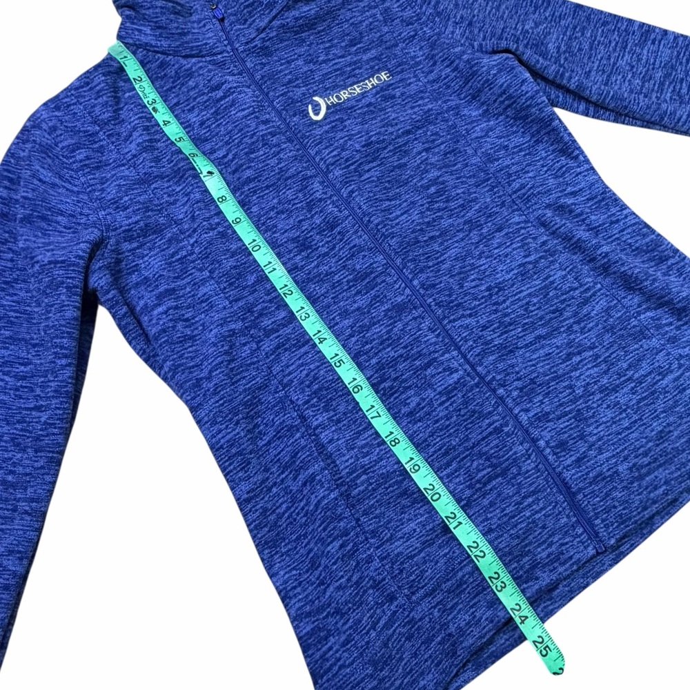Horseshoe Casino Royal Blue & White Logo Full Zip Fleece Jacket - Size Small - Picture 10 of 14
